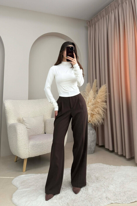 BLUZE E THJESHTE ELASTIKE PER FEMRA NE NGJYRE TE BARDHE - KLAUDIO FASHION