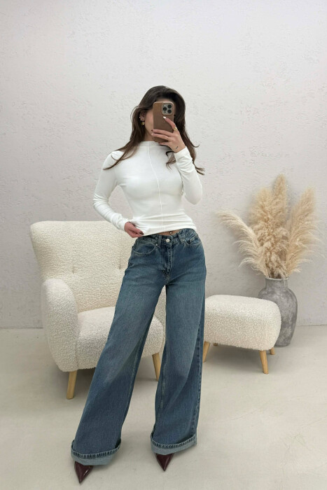 BLUZE ME JAKE GJYSEM GOLF PER FEMRA NE NGJYRE TE BARDHE - 2