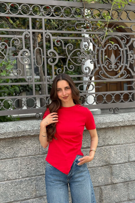 BLUZE ME MENGE TE SHKURTA PER FEMRA NE NGJYRE QERSHI - 1