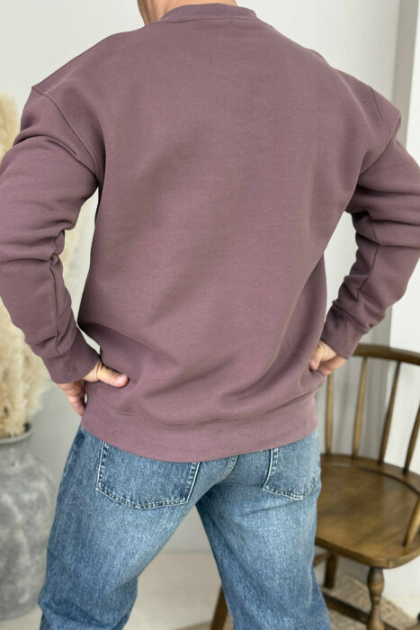 BLUZË ME PUSH DHE SHKRIM CHICAGO NË PJESËN PARA PËR MESHKUJ NË NGJYRË UTHULL - 4