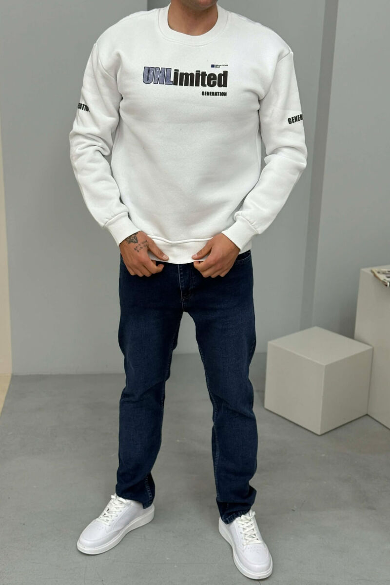 BLUZE ME PUSH DHE ME SHKRIM UNLIMITED PER MESHKUJ NE NGJYRE TE BARDHE - 1