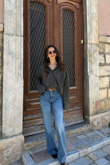 BLUZE ME VIJA DHE XHEP PER FEMRA NE NGJYRE JESHILE TE ERRET - 2