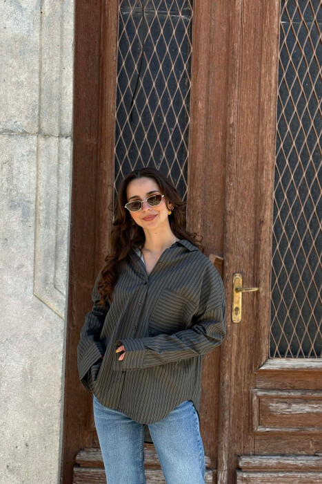 BLUZE ME VIJA DHE XHEP PER FEMRA NE NGJYRE JESHILE TE ERRET - 4