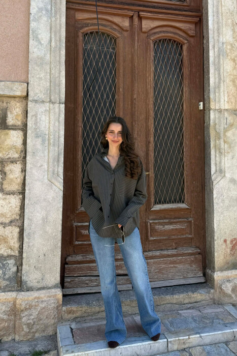 BLUZE ME VIJA DHE XHEP PER FEMRA NE NGJYRE JESHILE TE ERRET - 6