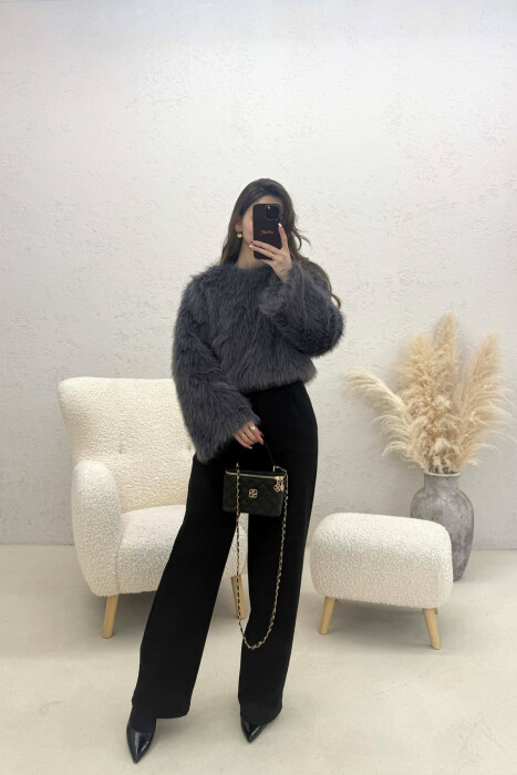 BLUZE NJE NGJYRESHE ME GEZOF PER FEMRA NE NGJYRE GRI TE ERRET - 4