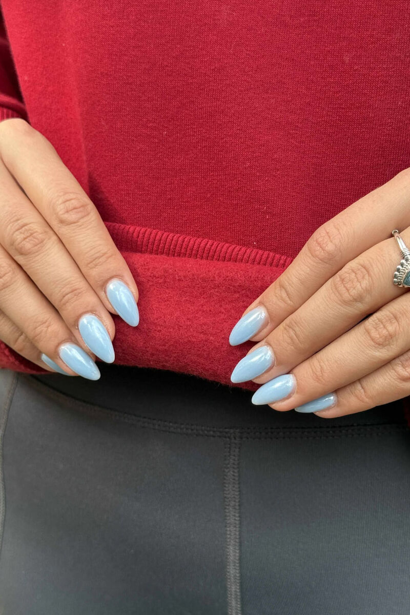 BLUZË NJËNGJYRËSHE E THJESHTË ME PUSH PËR FEMRA NË NGJYRËN VISHNJË - 3