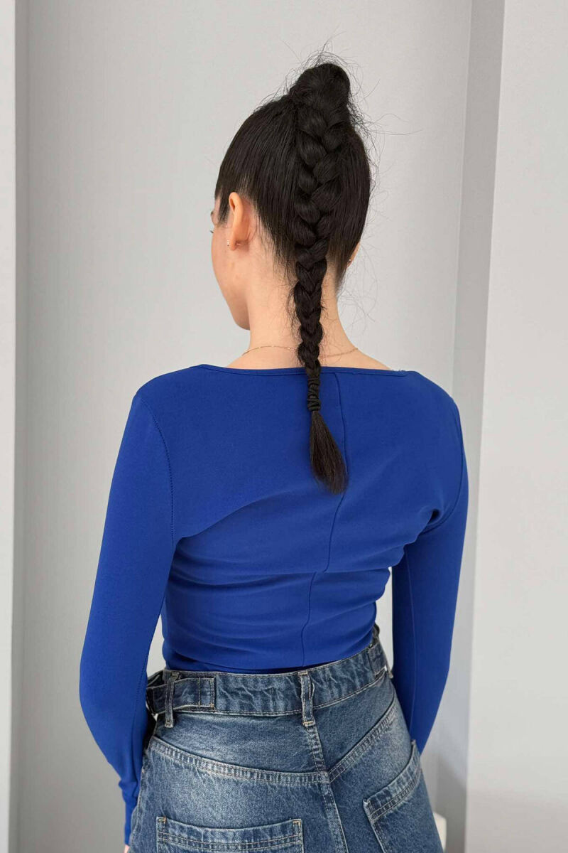 BLUZË PËR FEMRA NË NGJYRËN BLU - 3