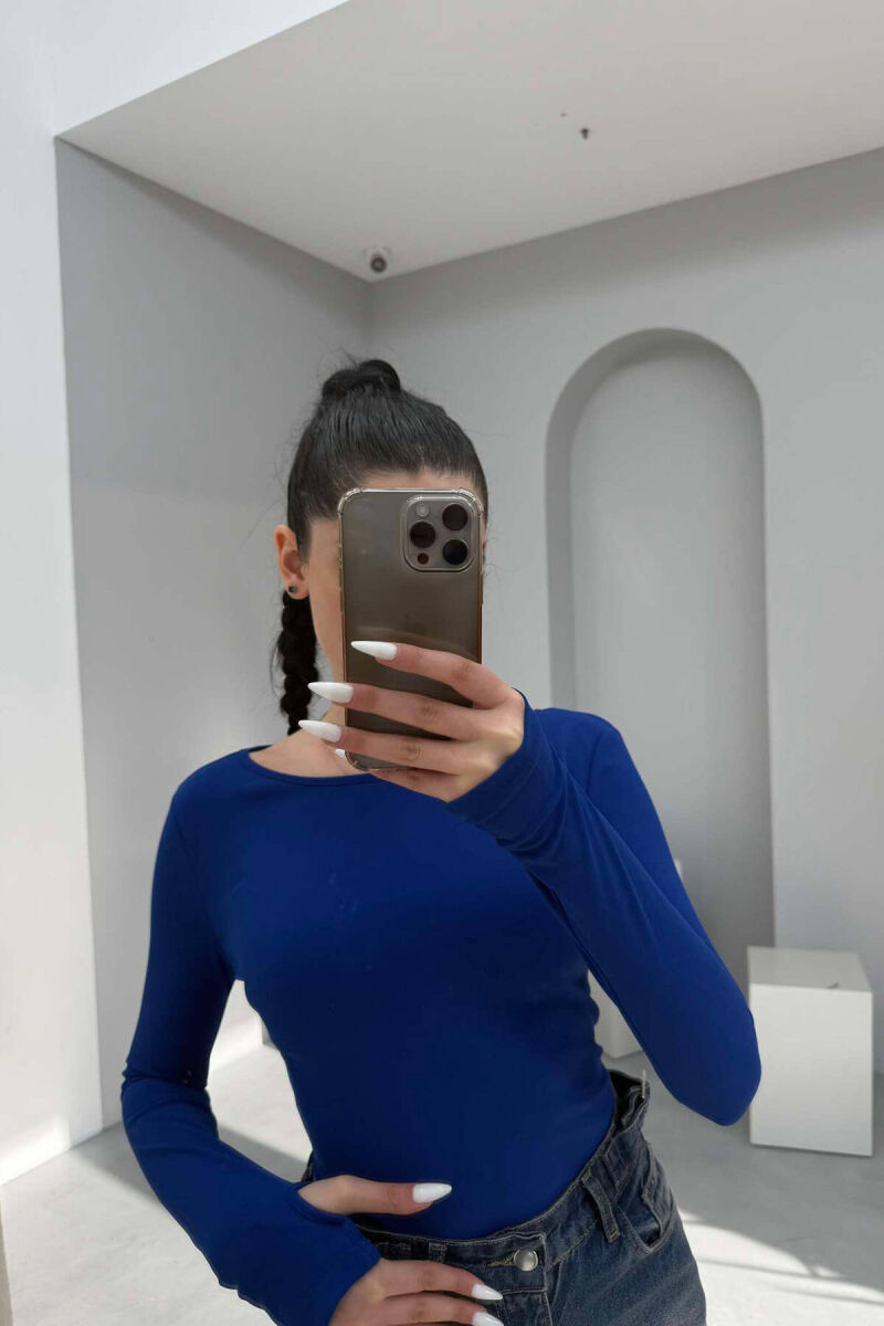 BLUZË PËR FEMRA NË NGJYRËN BLU - 5