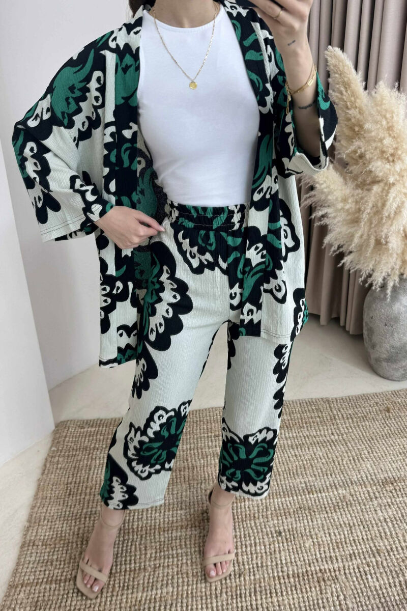 BOHO STYLE WOMEN SET GREEN/JESHILE - 2