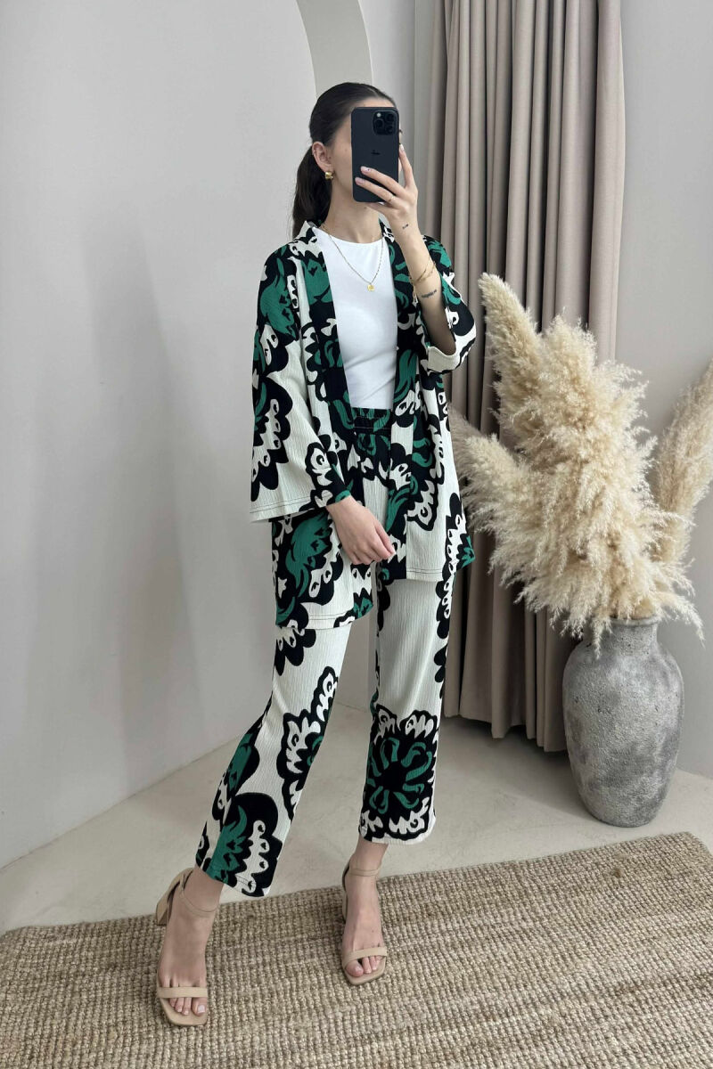 BOHO STYLE WOMEN SET GREEN/JESHILE - 3
