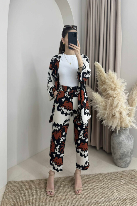 BOHO STYLE WOMEN SET ORANGE/PORTOKALLI 