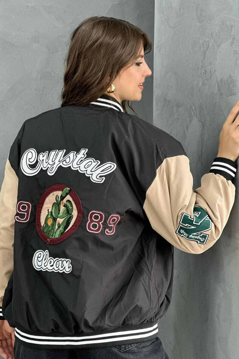 BOMBER WOMEN JACKET BLACK/ E ZEZE - 2