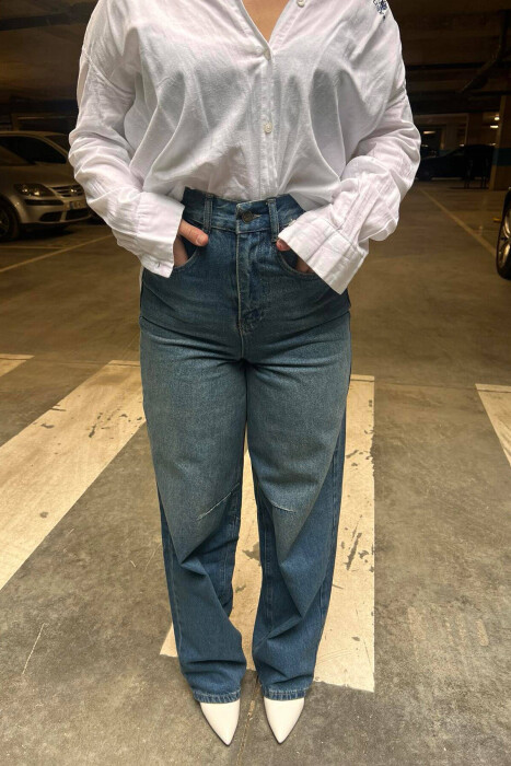 BOYFRIEND STYLE WOMAN JEANS BLUE/BLU 