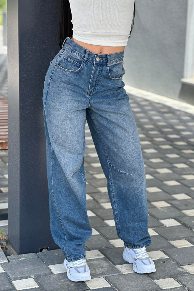 BOYFRIEND STYLE WOMAN JEANS BLUE/BLU - 2