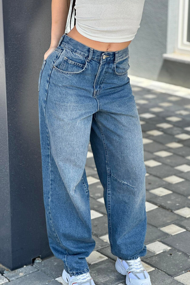 BOYFRIEND STYLE WOMAN JEANS BLUE/BLU - 3