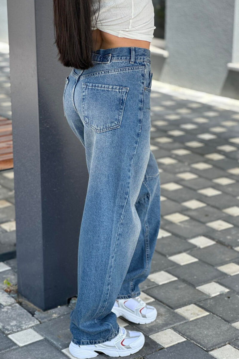 BOYFRIEND STYLE WOMAN JEANS BLUE/BLU - 4