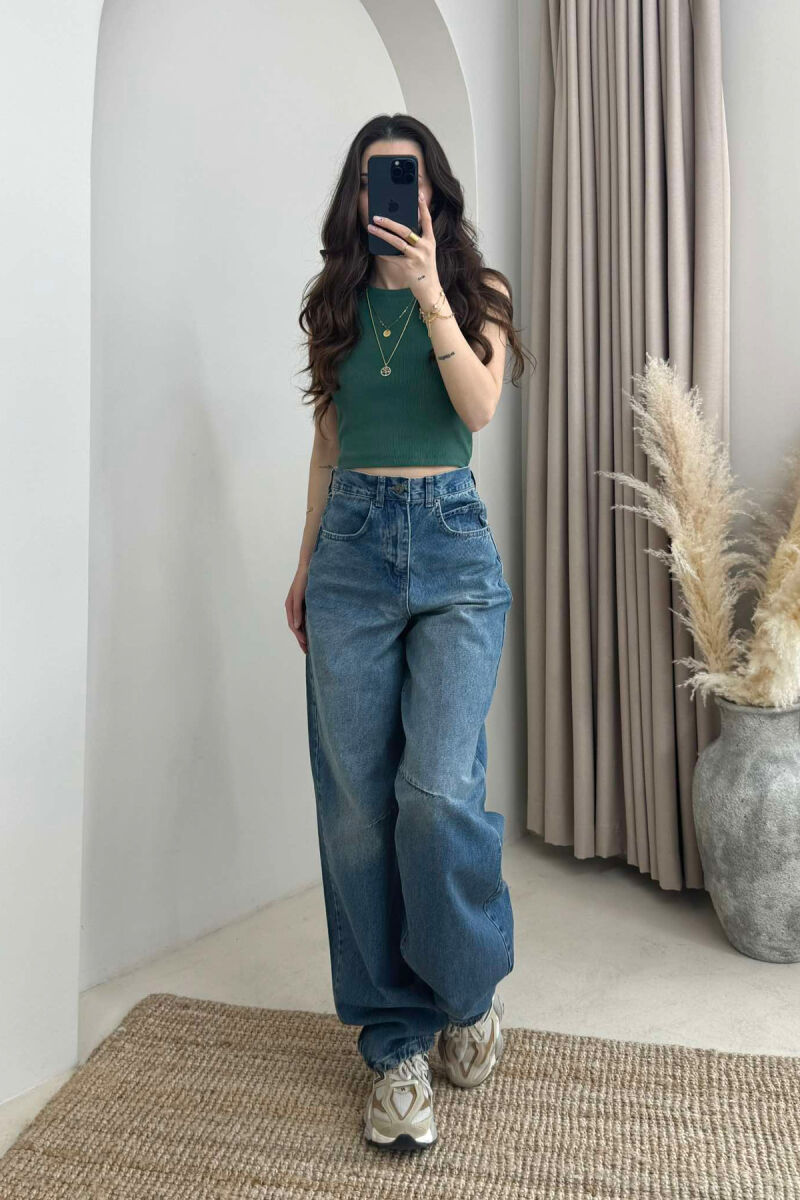 BOYFRIEND STYLE WOMAN JEANS BLUE/BLU - 1