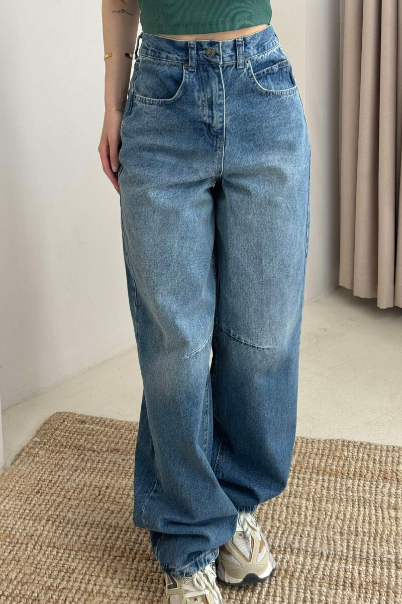 BOYFRIEND STYLE WOMAN JEANS BLUE/BLU - 3