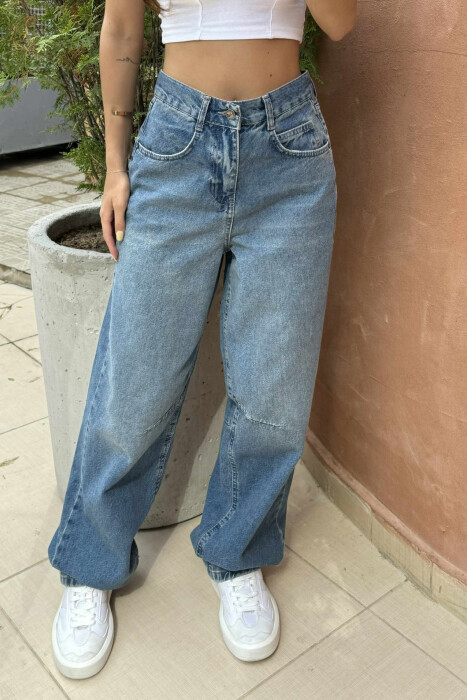 BOYFRIEND STYLE WOMAN JEANS LIGHTBLUE/BZ 