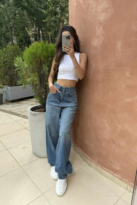 BOYFRIEND STYLE WOMAN JEANS LIGHTBLUE/BZ - 2