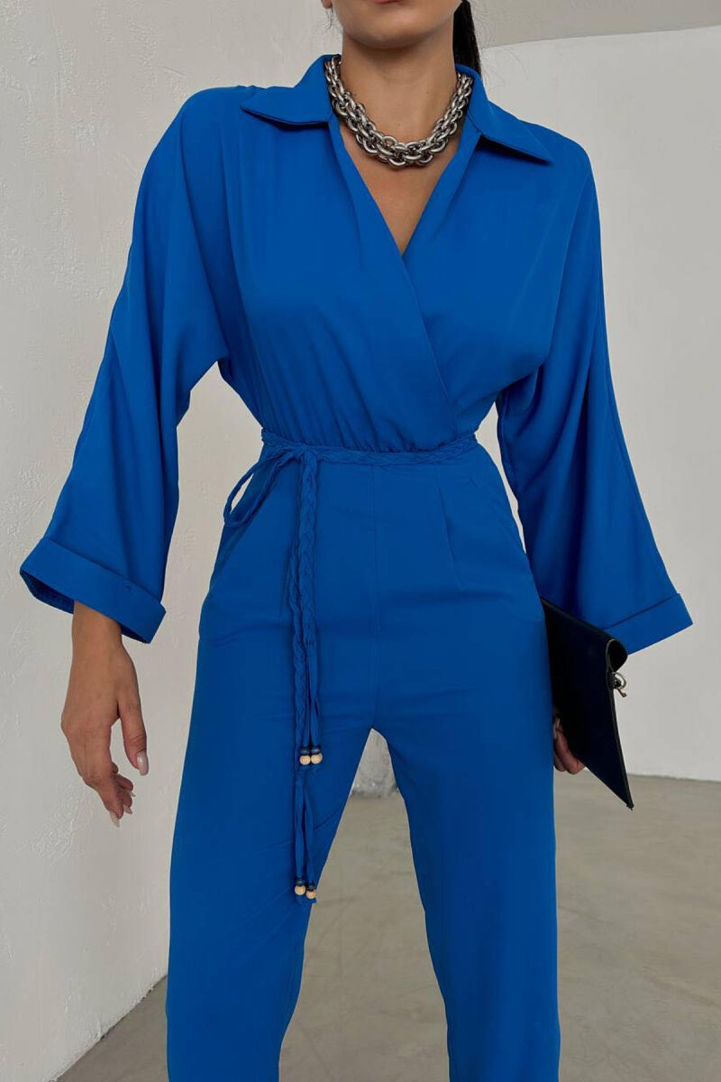 BRAID DETAILS WOMAN JUMPSUIT BLUE/BLU - 2