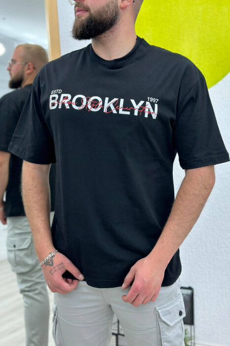 BROOKLYN WRITTINGS MEN TSHIRT BLACK/ E ZEZE - 1