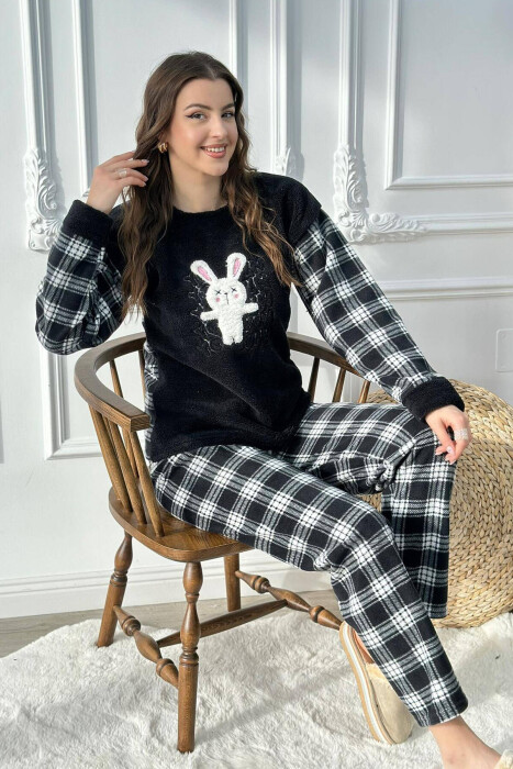 BUNNY WOMEN PYJAMAS IN BLACK COLOR - 1