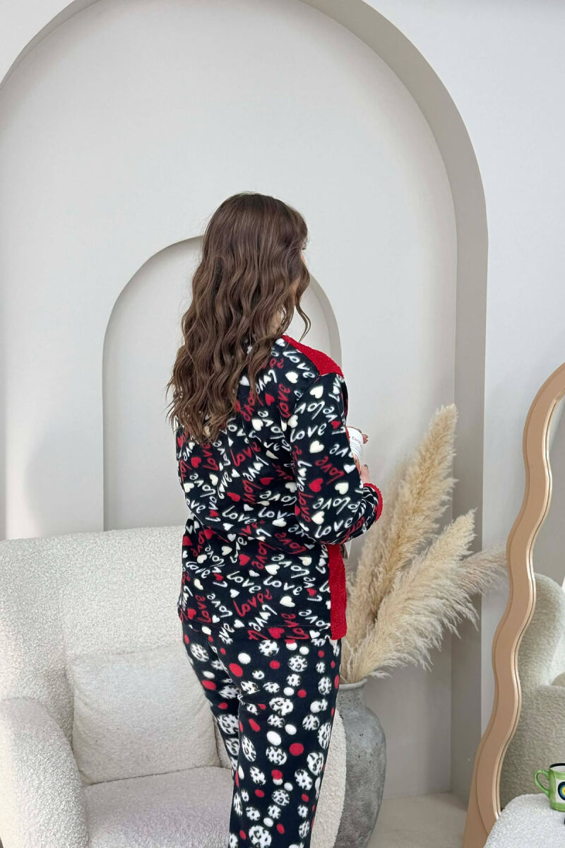 BUTTERFLY DETAIL POLAR WOMAN PIJAMAS RED/E KUQE - 3