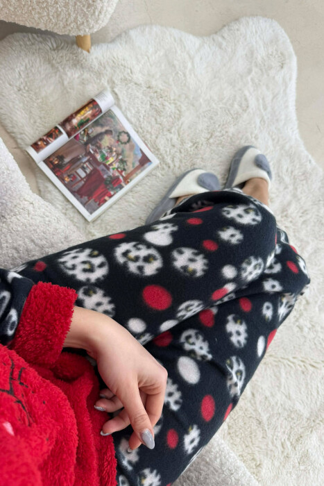 BUTTERFLY DETAIL POLAR WOMAN PIJAMAS RED/E KUQE - 7