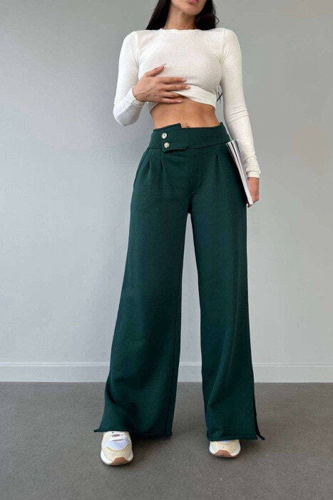 BUTTINS COTTON ON COLOR WOMAN SWEATPANTS GREEN/JESHILE 