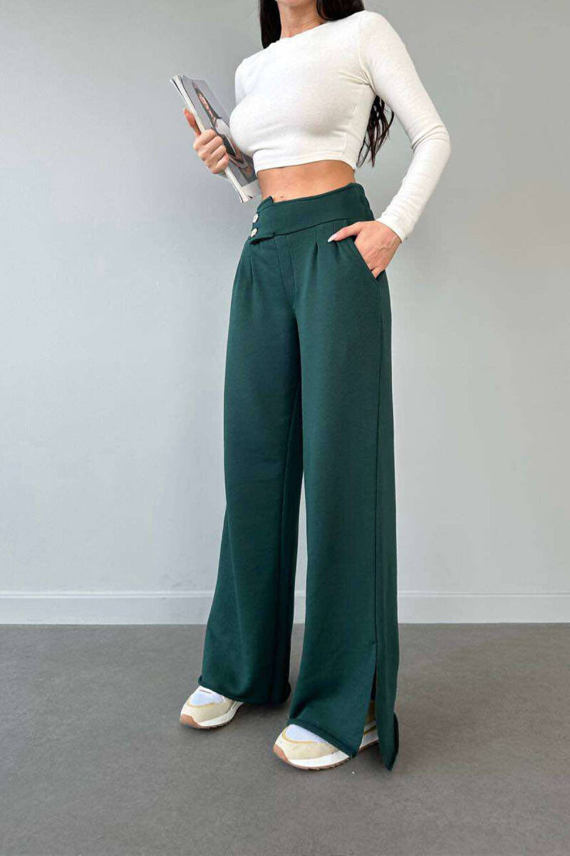 BUTTINS COTTON ON COLOR WOMAN SWEATPANTS GREEN/JESHILE - 2