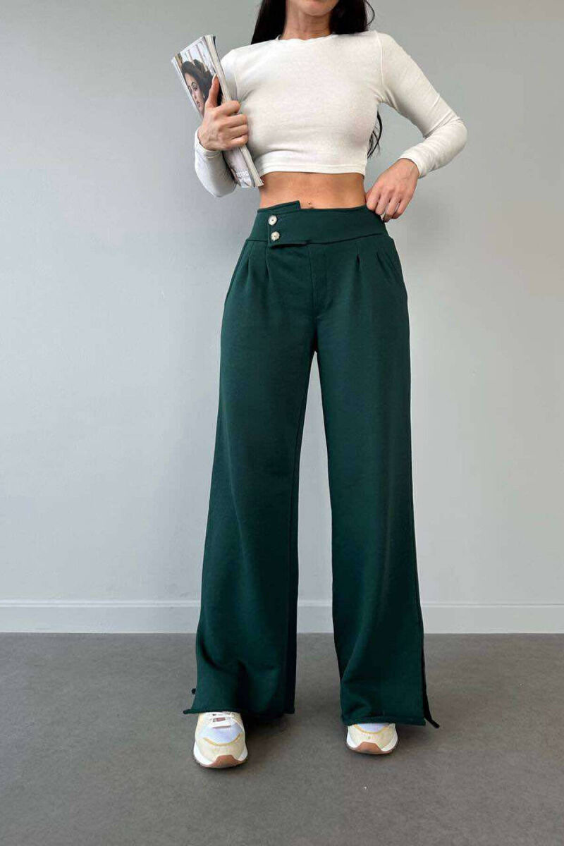 BUTTINS COTTON ON COLOR WOMAN SWEATPANTS GREEN/JESHILE - 3