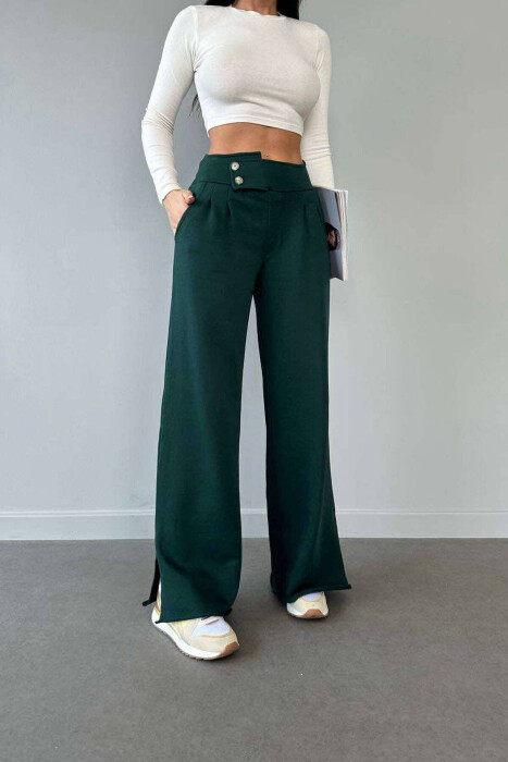 BUTTINS COTTON ON COLOR WOMAN SWEATPANTS GREEN/JESHILE - 4