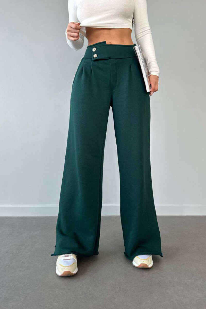 BUTTINS COTTON ON COLOR WOMAN SWEATPANTS GREEN/JESHILE - 5