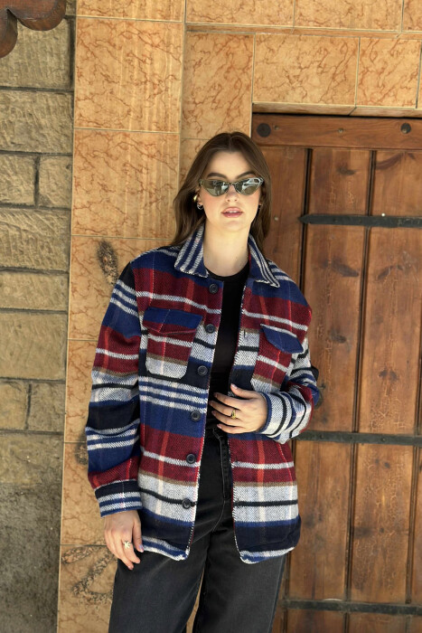 BUTTONED POCKETS DETAILS WOMEN JACKET MULTIPLE/SHNGJ - KLAUDIO FASHION