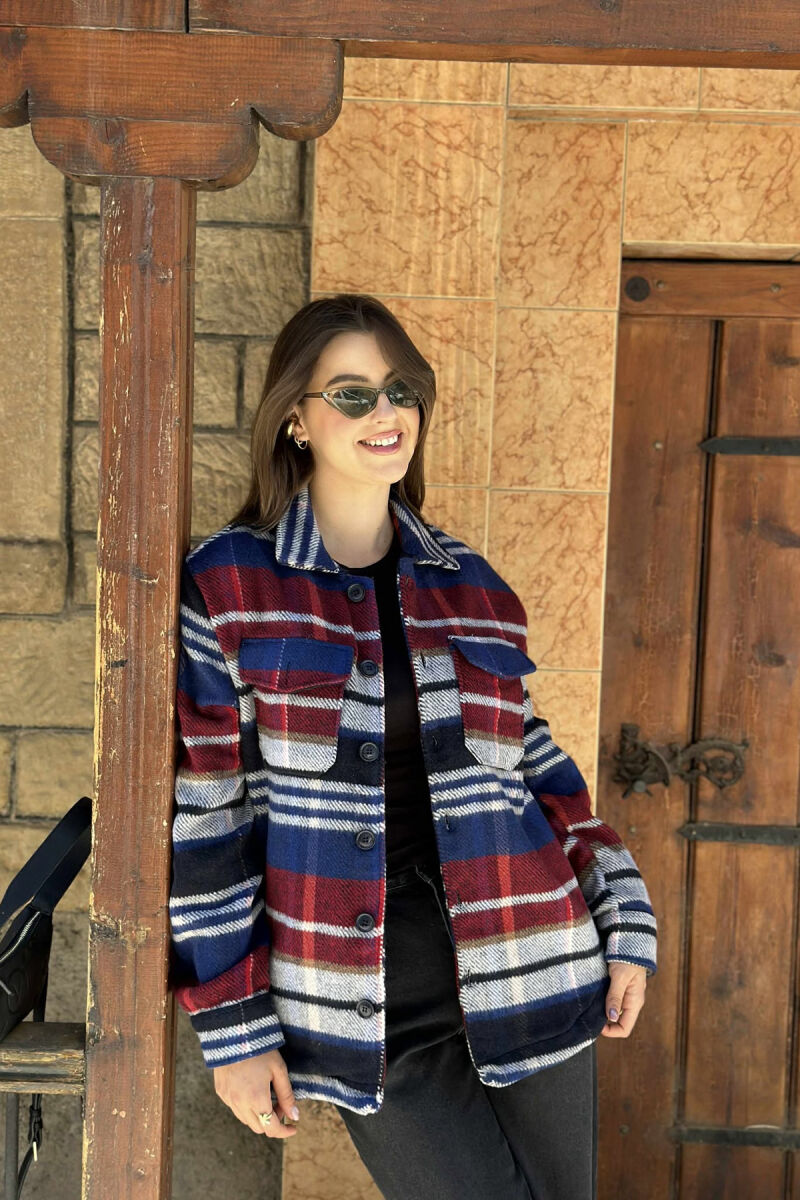 BUTTONED POCKETS DETAILS WOMEN JACKET MULTIPLE/SHNGJ - 3