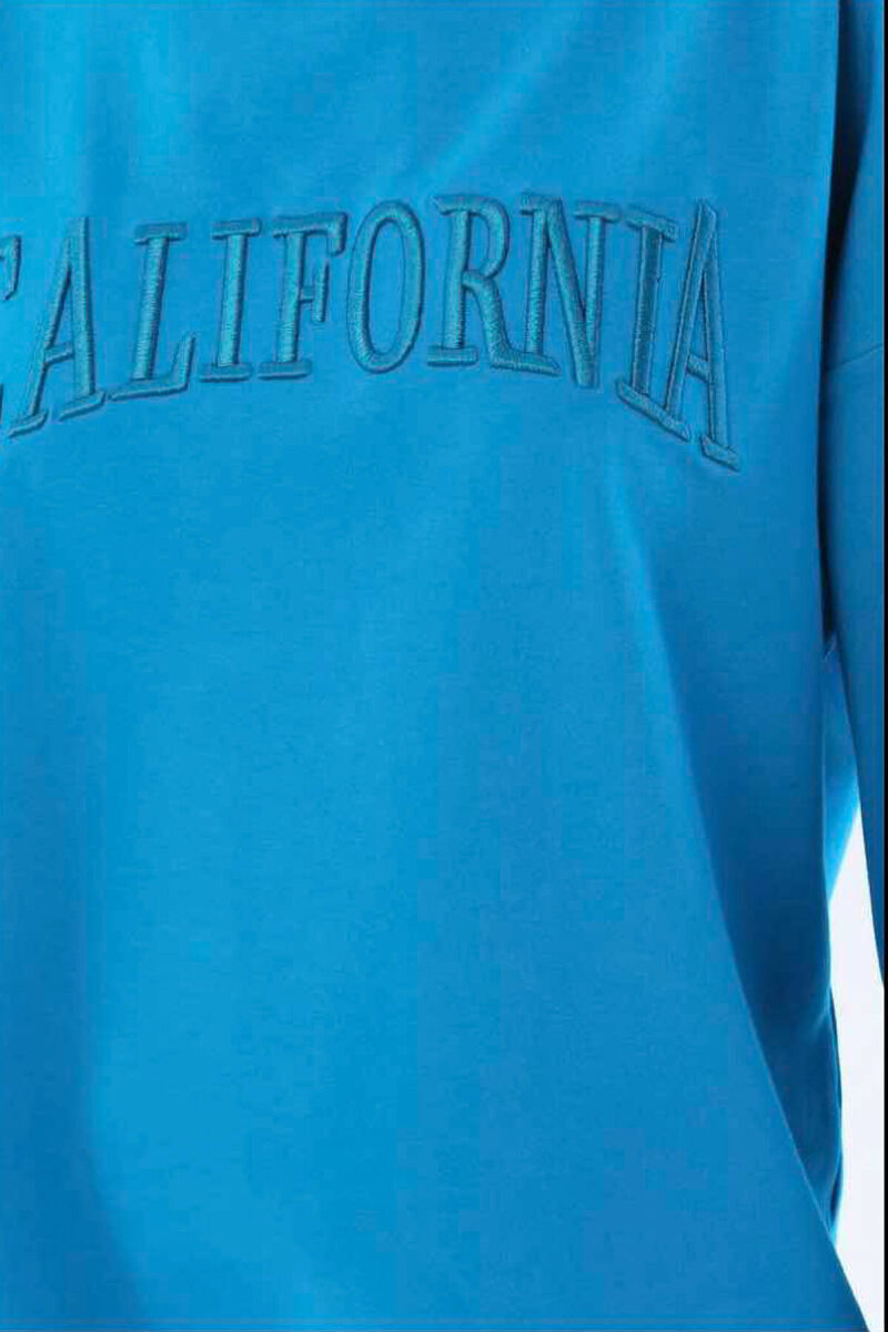 CALIFORNIA BLOUSE+LEGGINGS WOMEN SET BLUE/BLU - 2