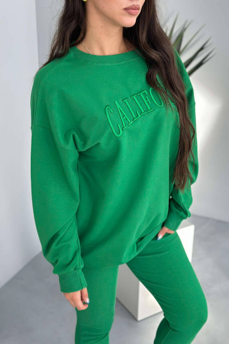 CALIFORNIA BLOUSE+LEGGINGS WOMEN SET GREEN/JESHILE - 4