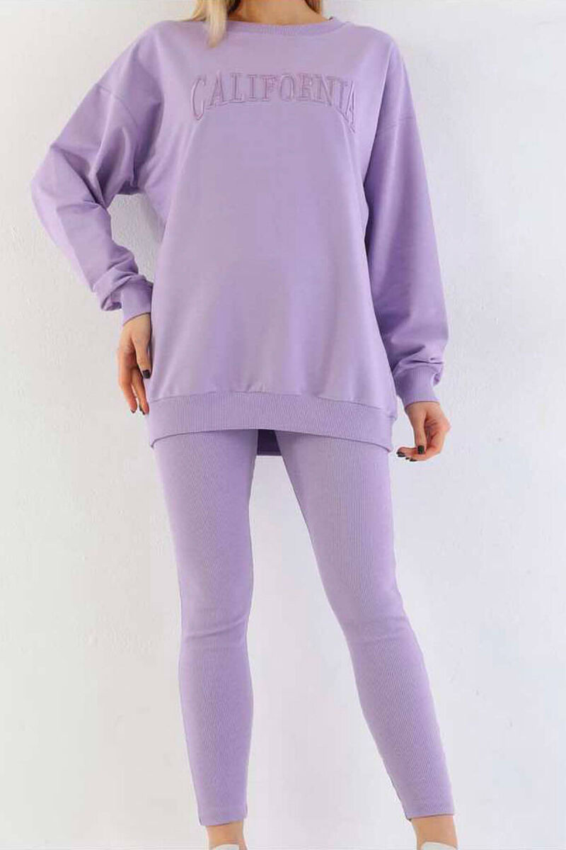 CALIFORNIA BLOUSE+LEGGINGS WOMEN SET PURPLE/LEJLA - 1