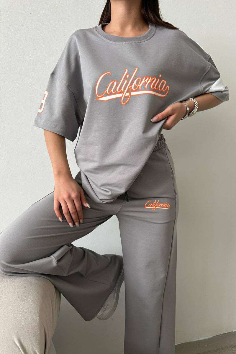 CALIFORNIA COTTON WOMAN SET LIGHT GREY/GZ - 8