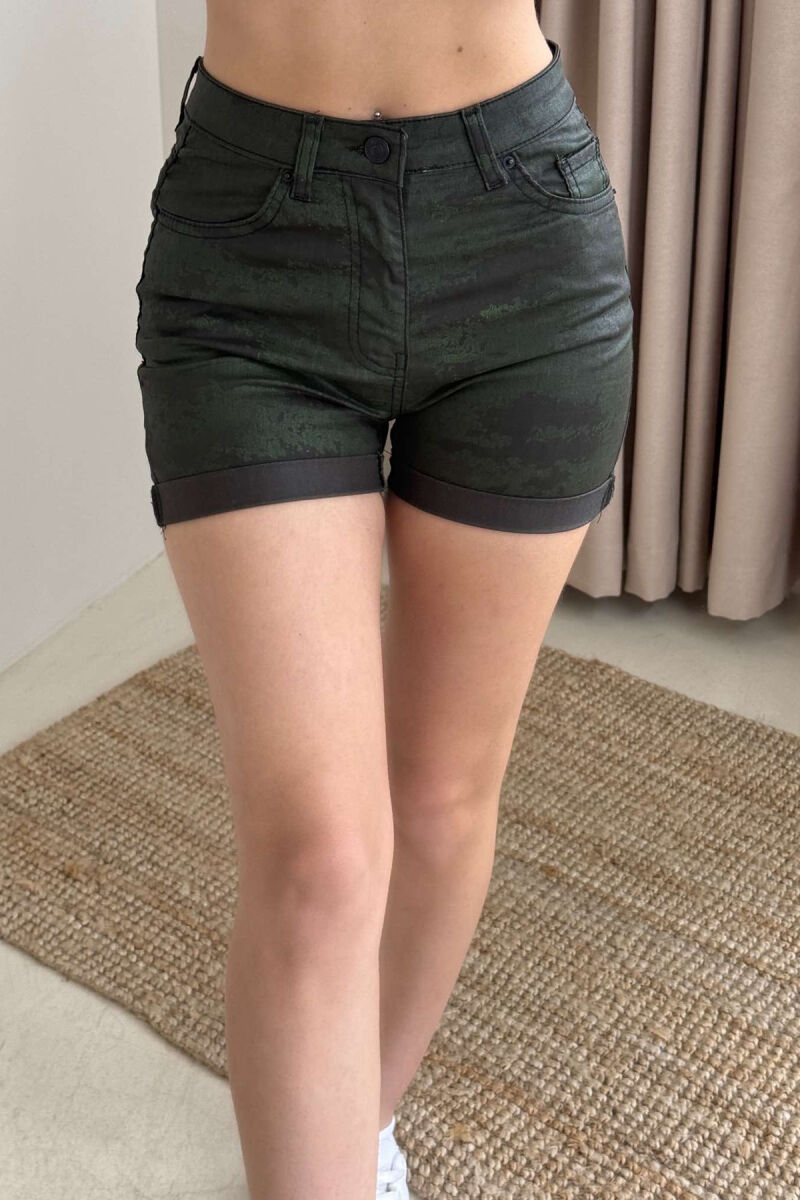 CAMO SIMPLE WOMEN SHORT JEANS DARK GREEN/JEE - 2