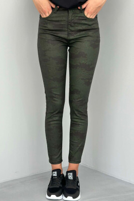 CAMOUFLAGE WOMEN JEANS DARK GREEN/JEE 