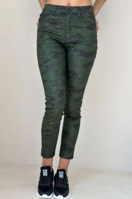 CAMOUFLAGE WOMEN JEANS GREEN/JESHILE 