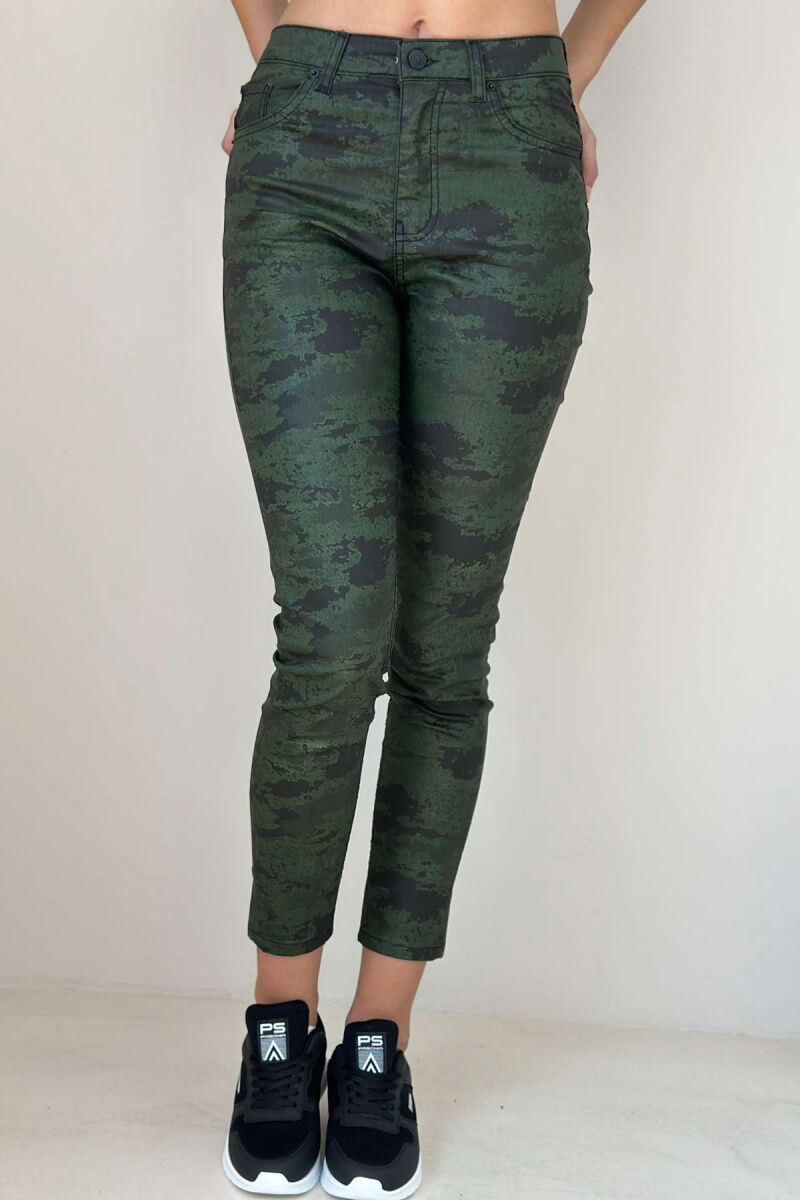 CAMOUFLAGE WOMEN JEANS GREEN/JESHILE - 1