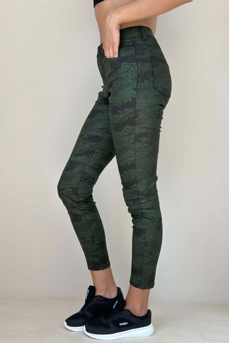 CAMOUFLAGE WOMEN JEANS GREEN/JESHILE - 2