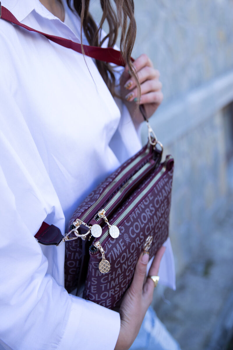 HAND BAG WOMAN BAG BURGUNDY/VISHNJE - 2