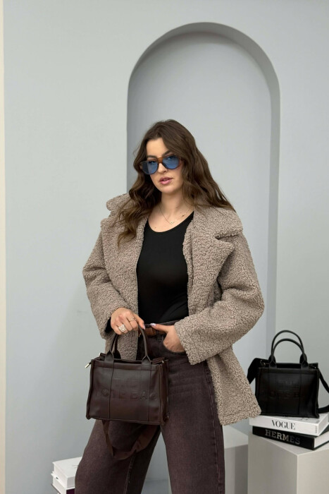 ÇANTE E THJESHTE LEKURE ME SHKRIME PER FEMRA NE NGJYRE KAFE TE ERRET - 4