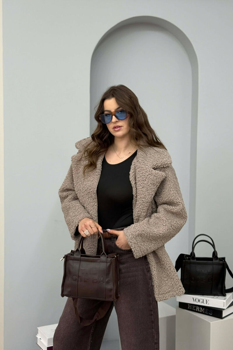 ÇANTE E THJESHTE LEKURE ME SHKRIME PER FEMRA NE NGJYRE KAFE TE ERRET - 4