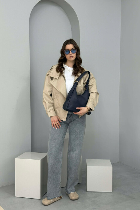 ÇANTE E THJESHTE NJE NGJYRESHE LEKURE PER FEMRA NE NGJYRE BLU - 4