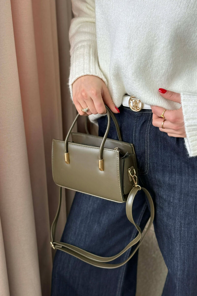 ÇANTE E THJESHTE NJE NGJYRESHE PER FEMRA NE NGJYRE JESHILE - 3